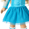 December Blue Brilliance Topaz Outfit for 18-inch Dolls
