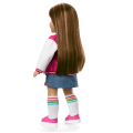 Truly Me™ 18-inch Doll #122 with straight dark-brown hair