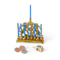 Rebecca’s™ Menorah & Dreidel Set for 18-inch Dolls (Historical Characters)