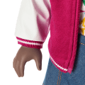 Truly Me™ 18-inch Doll #127 with curly dark-brown hair