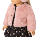American Girl® x J.Crew Pink Faux-Fur Jacket for 18-inch Dolls