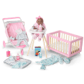 Little Bitty Baby™ Layette & High Chair Set for 7.75-inch Dolls