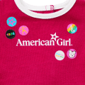 Matching AG™ Grin Pins Ringer Tee Set for Girls & 18-inch Dolls