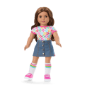 Truly Me™ 18-inch Doll #117 with wavy dark-brown hair