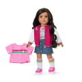 Truly Me™ 18-inch Doll #108 with curly black-brown hair