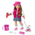 Truly Me™ 18-inch Doll #118 with curly caramel hair