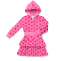 Pink Hearts Hoodie Dress for Girls