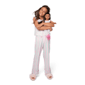 Raquel’s™ Coastal Stripes Pajamas for Girls & 18-inch Dolls