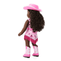 Glam Pink Cowgirl Outfit for 18-inch Dolls