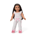 Raquel’s™ Coastal Stripes Pajamas for Girls & 18-inch Dolls