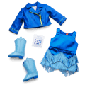 September Sapphire Sparkle Outfit for 18-inch Dolls