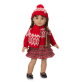 American Girl® x J.Crew Tiered Plaid Skirt for 18-inch Dolls