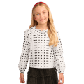 American Girl® x J.Crew Puff-Sleeve Polka-Dot Top for Girls
