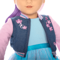 American Girl® x Harlem’s Fashion Row Cherry Blossom Couture 2-in-1 Ruffle Dress & Jacket for 18-inch Dolls