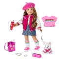 Truly Me™ 18-inch Doll #118, Puppy, Mini Backpack & Accessories AG™ Star Squad Bundle