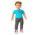 Truly Me™ 18-inch Doll #104 with straight caramel hair
