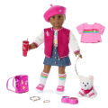 Truly Me™ 18-inch Doll #114, Puppy, Mini Backpack & Accessories AG™ Star Squad Bundle