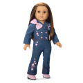 American Girl® x Harlem’s Fashion Row Cherry Blossom Couture Embroidered Jean Set for 18-inch Dolls