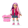 Truly Me™ 18-inch Doll #116 with wavy purple-and-pink hair