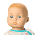 Bitty Baby® Doll #3 with blonde hair in Pastel Blue