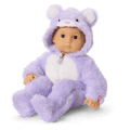 Lovable Lavender Bear One-Piece Outfit for Bitty Baby® Dolls