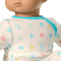 Bitty Baby® Doll #5 with dark-brown hair in Pastel Blue
