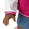 Truly Me™ 18-inch Doll #112 with curly dark-brown hair