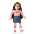 Truly Me™ 18-inch Doll #126 with wavy brown hair