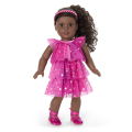 Pink Party-Ready Dresses for Girls & 18-inch Dolls