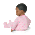 Bitty Baby® Doll #1 with black hair in Pastel Pink