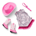 Glam Pink Cowgirl Outfit for 18-inch Dolls