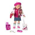 Truly Me™ 18-inch Doll #110, Puppy, Mini Backpack & Accessories AG™ Star Squad Bundle