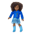 September Sapphire Sparkle Outfit for 18-inch Dolls