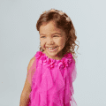 Party-Pink Birthday Dress for Little Girls (Bitty Baby®)