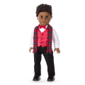 Pop of Plaid Holiday Outfit for 18-inch Dolls