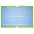 Isabel™ & Nicki's™ 2-in-1 Tennis Court & Skate Spot for 18-inch Dolls (Historical Characters)