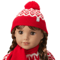 American Girl® x J.Crew Fair Isle Beanie & Scarf for 18-inch Dolls