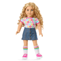 Truly Me™ 18-inch Doll #115 with curly blonde hair