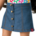 Truly Me™ 18-inch Doll #108 with curly black-brown hair