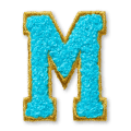 AG™ Letter M Stick-On Patch