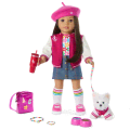 Truly Me™ 18-inch Doll #124 with straight black-brown hair