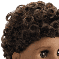 Truly Me™ 18-inch Doll #113 with curly dark-brown hair