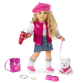 Truly Me™ 18-inch Doll #115 with curly blonde hair