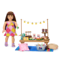 Daisy Davenport’s™ Party Table & Snacks for 18-inch Dolls (Girl of the Year™ 2027)