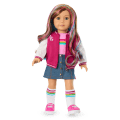 Truly Me™ 18-inch Doll #101 with wavy caramel hair