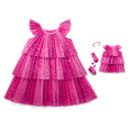Pink Party-Ready Dresses for Girls & 18-inch Dolls