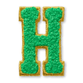 AG™ Letter H Stick-On Patch