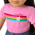 Truly Me™ 18-inch Doll #124 with straight black-brown hair