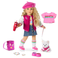 Truly Me™ 18-inch Doll #115, Puppy, Mini Backpack & Accessories AG™ Star Squad Bundle