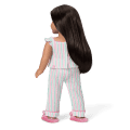 Raquel’s™ Coastal Stripes Pajamas for Girls & 18-inch Dolls